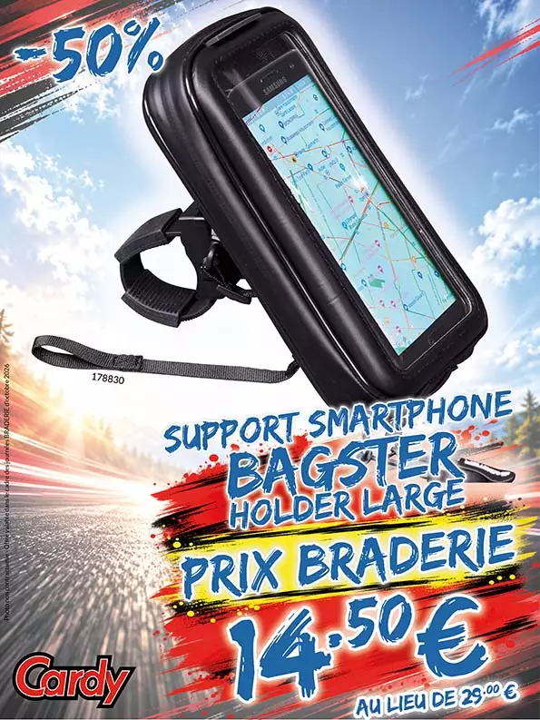 -50% Support Smartphone Bagster Holder Large à 14€50 au lieu de 29€