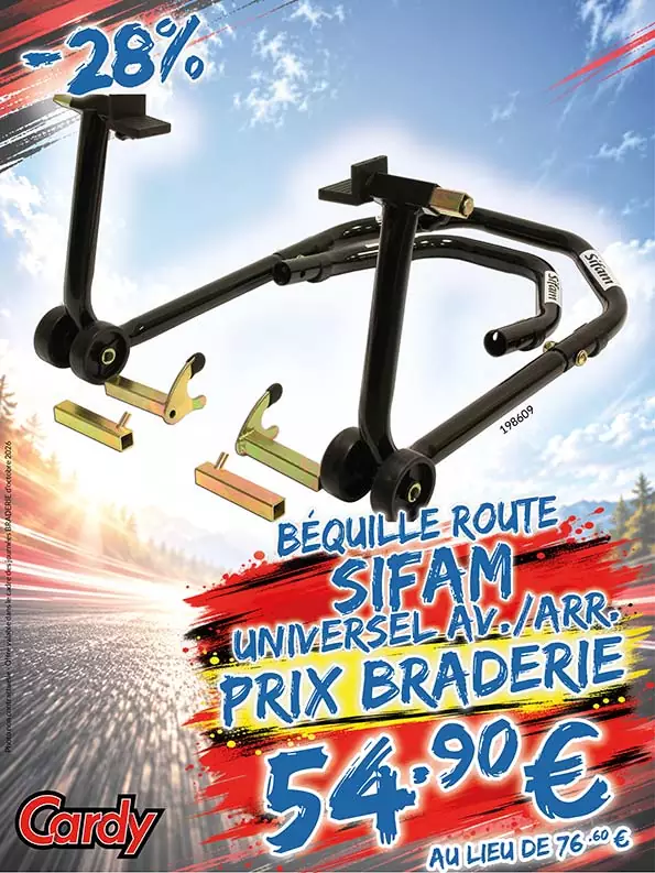 -28% Béguille Route Sifam Universal Av/Arr à 54€90 au lieu de 76€60
