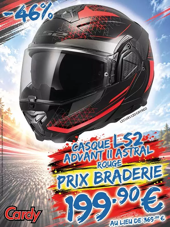 -46% Casque LS2 Advant II Astral à 199€90 au lieu de 369€