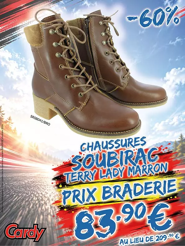 -60% Chaussures Soubirac Terry Lady à 83€90 au lieu de 209€90