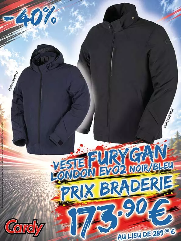 -40% Veste Furygan London Evo 2 à 173€90 au lieu de 289€90
