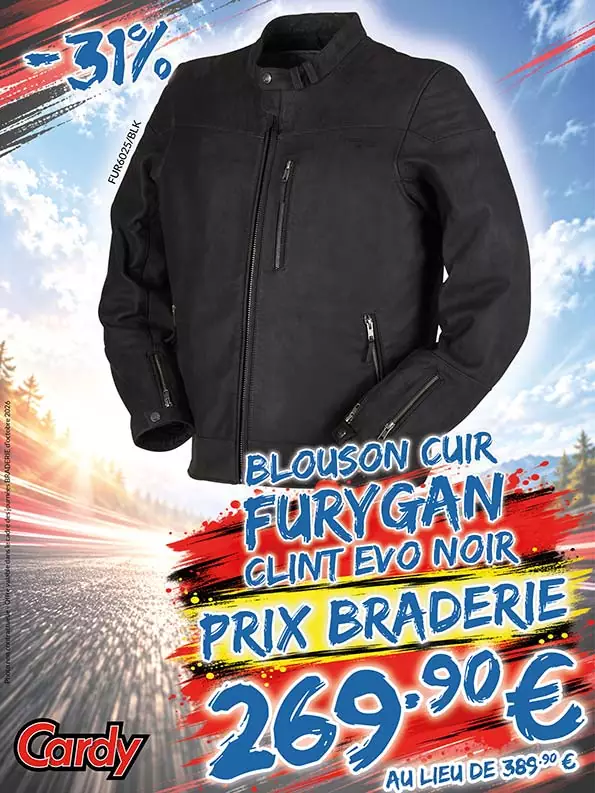 -31% Blouson cuir Furygan Clint Evo à 269€90 au lieu de 389€90
