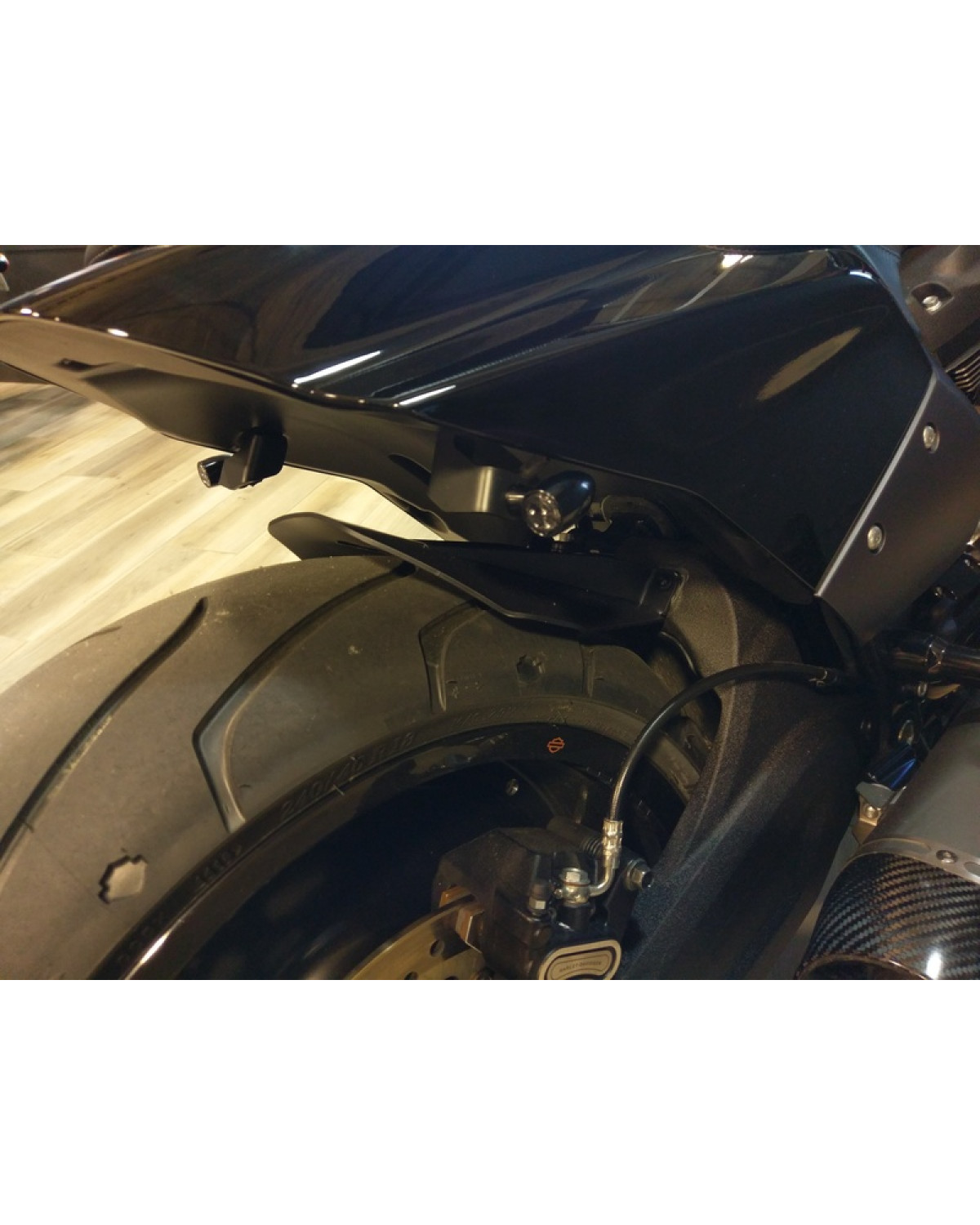 Garde-boue Avant Moto Noir | Pour Harley M8 Softail Street Bob 2018-2022 - Protection Anti-éclaboussures