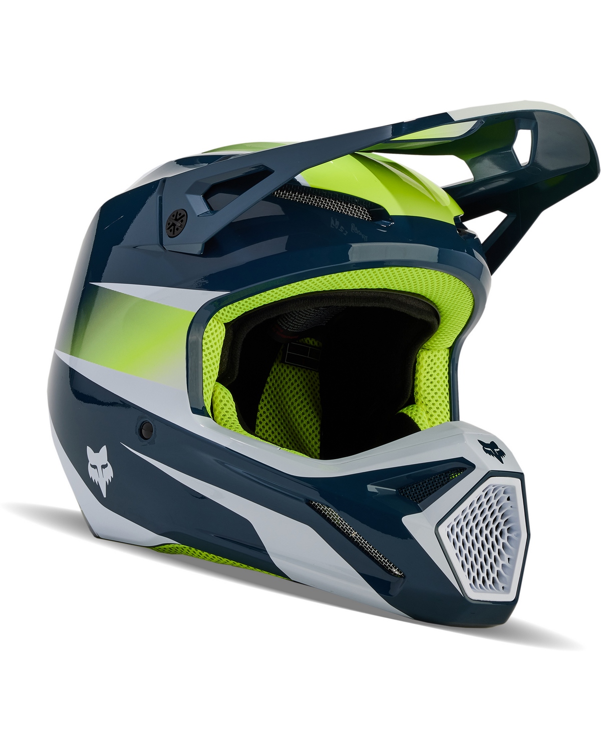 Casque Moto Cross Fox V1 Trice Enfant - Livraison Offerte 