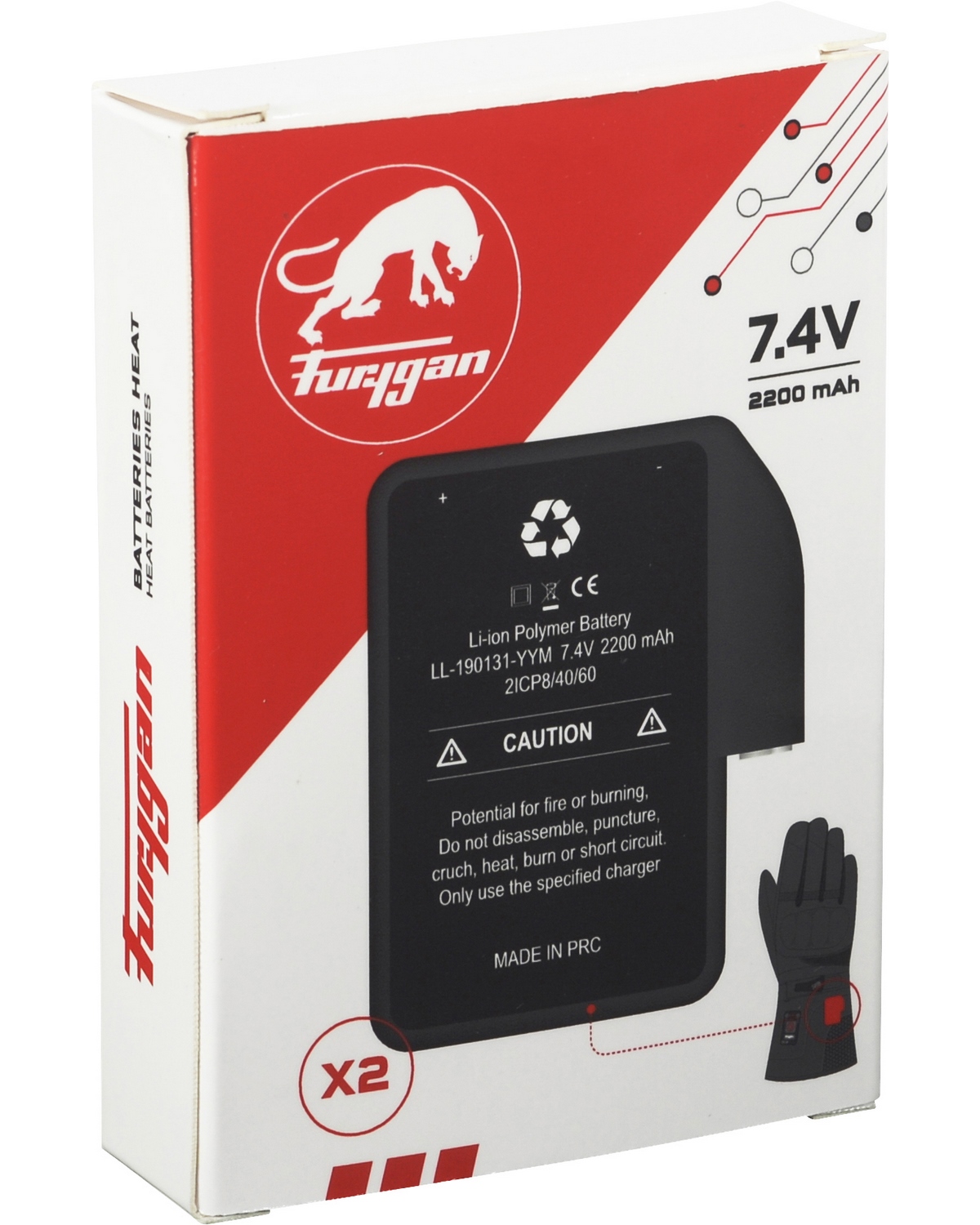 Gants chauffants Heat Genesis Furygan moto : , gant  chauffant de moto