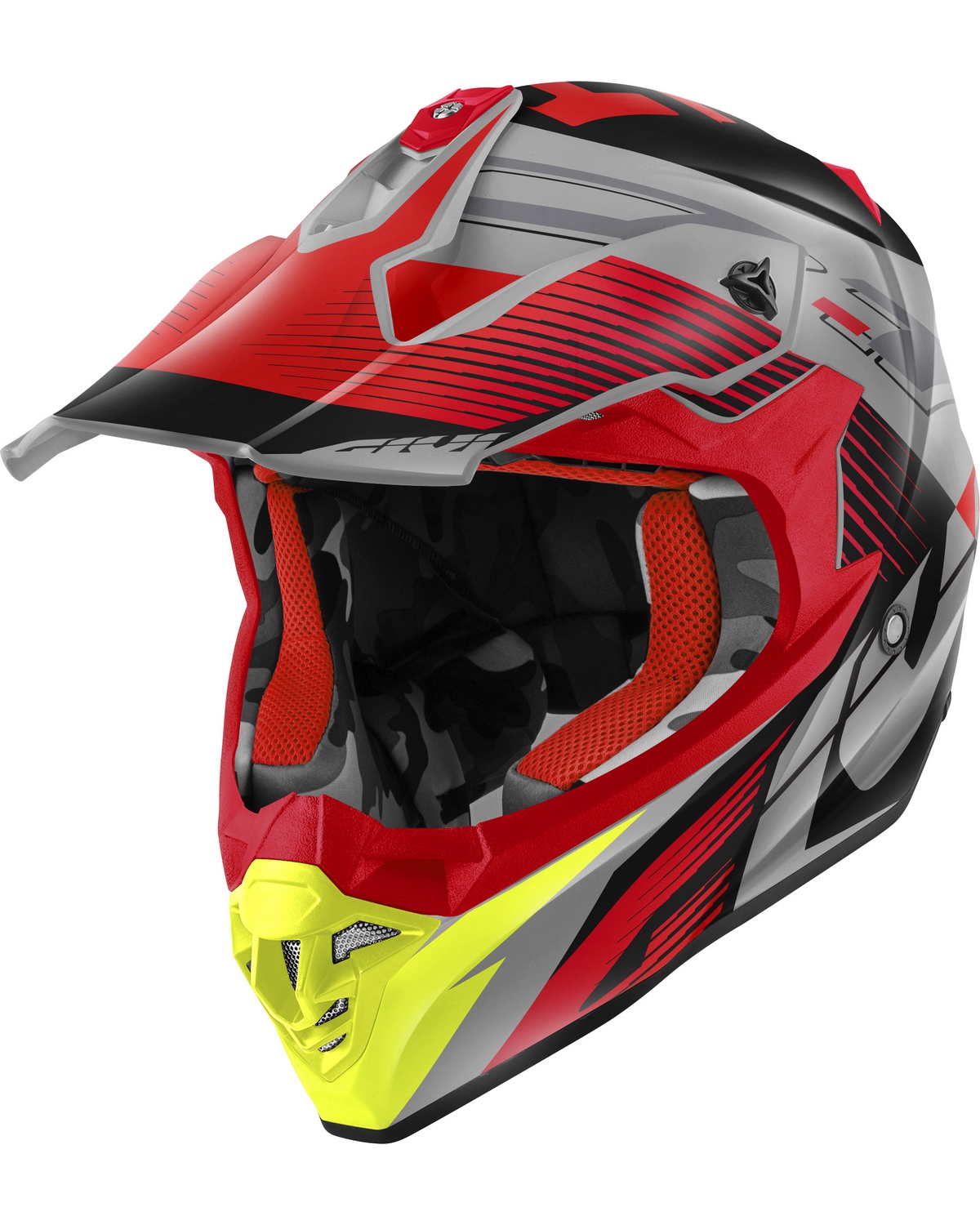 Casque Moto Cross Fox V1 Trice - Livraison Offerte 