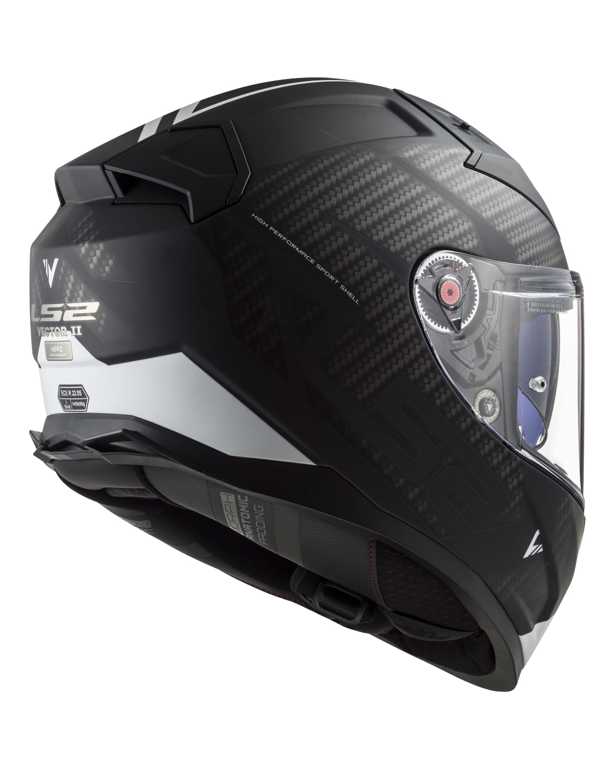 Casco Fibra De Carbono LS2 FF811 VECTOR II SPLITTER RED-06 S