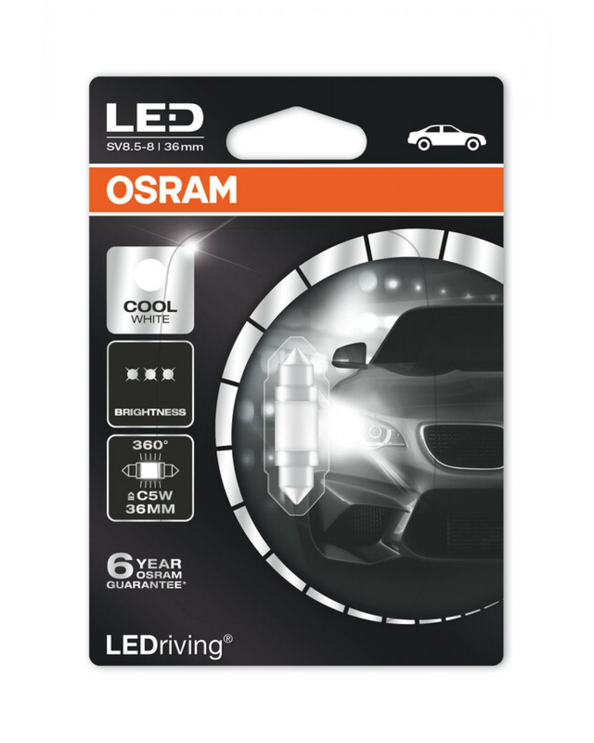 Ampoules Moto Osram Ampoule Led Osram Retrofit C5w Festoon (unité