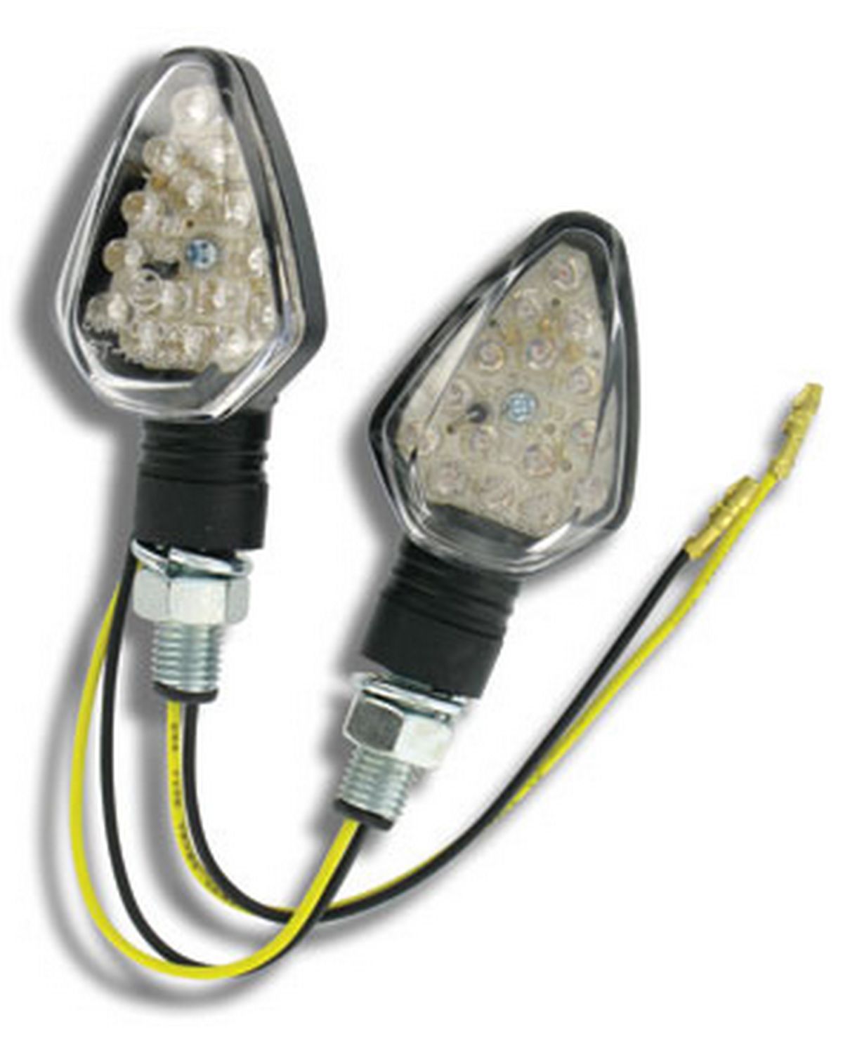 Clignotants Moto Powy Clignotant Leds Blanches - Homologué - Court - -  Satisfait Ou Remboursé 