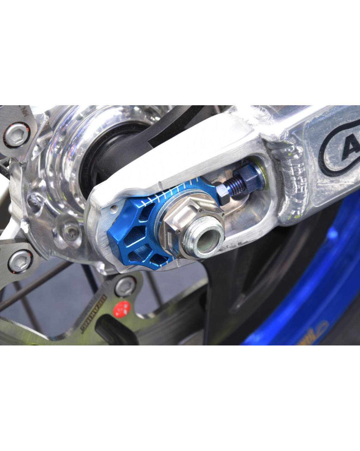 Protection étrier Frein Arrière Anodisé Bleu - Pour Yamaha YZ/WR (06-21)