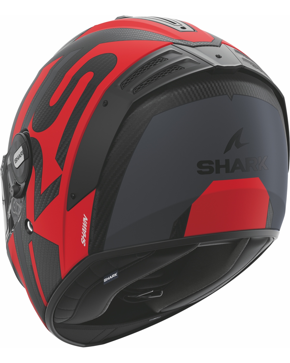 Casque SPARTAN RS CARBON SHAWN SHARK Carbone Argent - , Casque Intégral