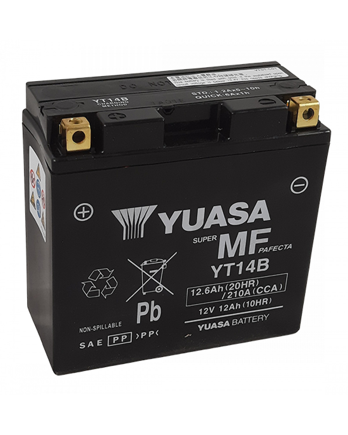 YUASA Batterie YTZ10S 12V Für Yamaha MT-07 700 Moto Cage, Bj. 2014