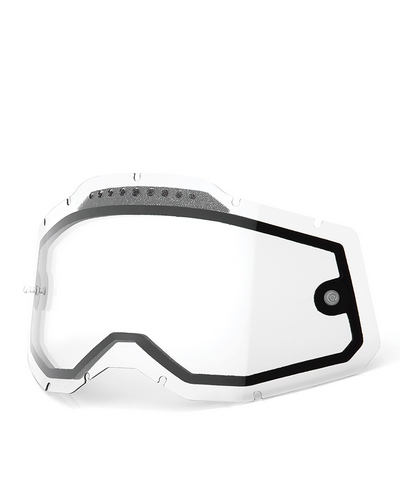 Écran Masque Moto 100 POURCENT 100/100 Accuri 2-Racecraft 2-Strata 2 ventilé incolore