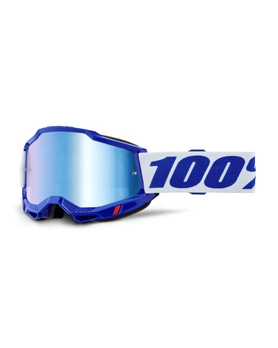 Masque Moto Cross 100 POURCENT Accuri 2 bleu écran mirror bleu Masque Moto Cross 100 POURCENT Accuri 2 bleu écran mirror bleu