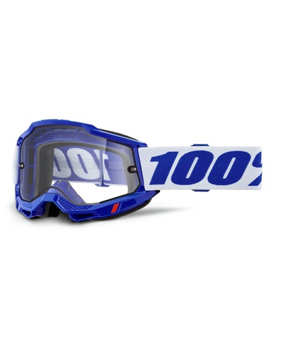 Masque Moto Cross 100 POURCENT Accuri 2 Enduro bleu écran clair