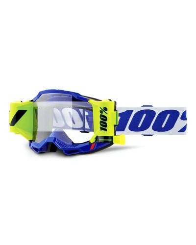 Masque Moto Cross 100 POURCENT Accuri 2 Forecast bleu écran clair