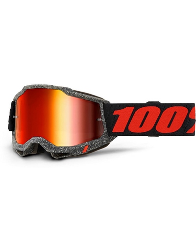 Masque Moto Cross 100 POURCENT Accuri 2 Huaraki écran mirror rouge Masque Moto Cross 100 POURCENT Accuri 2 Huaraki écran mirror rouge