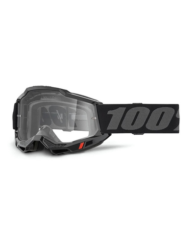 Masque Moto Cross 100 POURCENT Accuri 2 noir écran clair