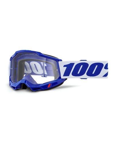 Masque Moto Cross 100 POURCENT Accuri 2 OTG bleu écran clair