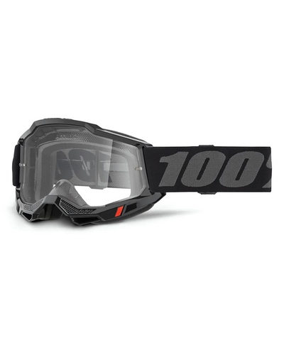 Masque Moto Cross 100 POURCENT Accuri 2 OTG noir écran clair