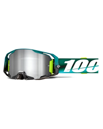 Masque Moto Cross 100 POURCENT Armatic Polarity écran mirror silver