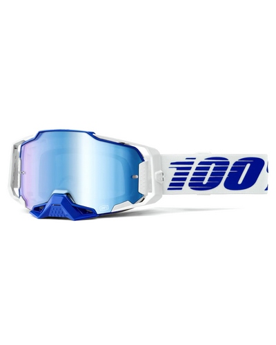 Masque Moto Cross 100 POURCENT Armega bleu écran mirror bleu