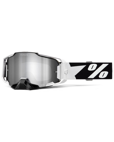 Masque Moto Cross 100 POURCENT Armega Renen Starbleed écran mirror silver