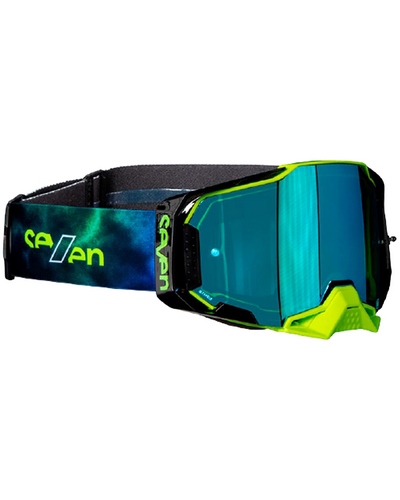 Masque Moto Cross 100 POURCENT Armega Seven Haze écran mirror bleu