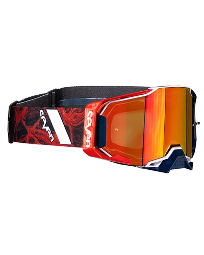 Masque Moto Cross 100 POURCENT Armega Seven Onyx écran mirror rouge Masque Moto Cross 100 POURCENT Armega Seven Onyx écran mirror rouge