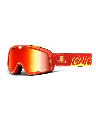 Masque Moto Cross 100 POURCENT Barstow Death Spray écran mirror rouge