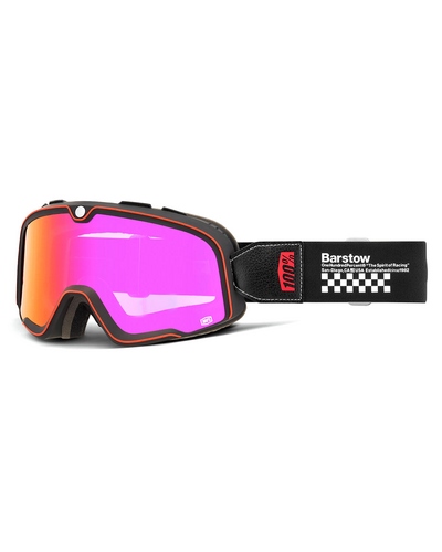 Masque Moto Cross 100 POURCENT Barstow Erban écran mirror rouge