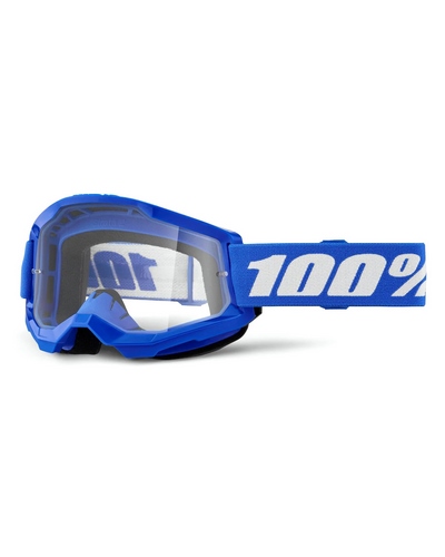 Masque Moto Cross 100 POURCENT Strata 2 bleu écran clair