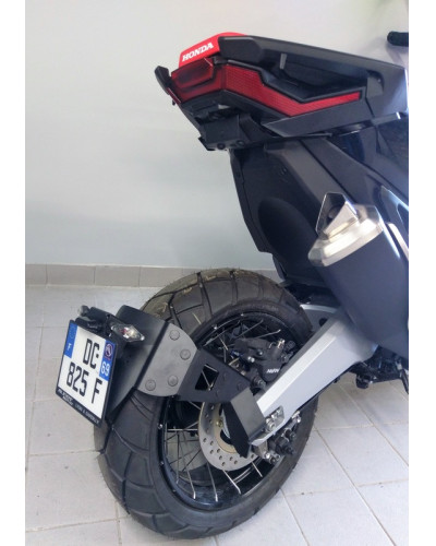 Support Plaque Immatriculation Moto ACCESS DESIGN Support de plaque ACCESS DESIGN  ras de roue  noir Honda X-ADV