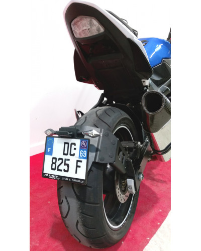 Support Plaque Immatriculation Moto ACCESS DESIGN Support de plaque ACCESS DESIGN  ras de roue  noir Suzuki GSR750
