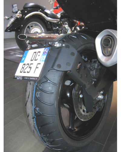 Support Plaque Immatriculation Moto ACCESS DESIGN Support de plaque ACCESS DESIGN  ras de roue  noir Yamaha FZ1/FZ8
