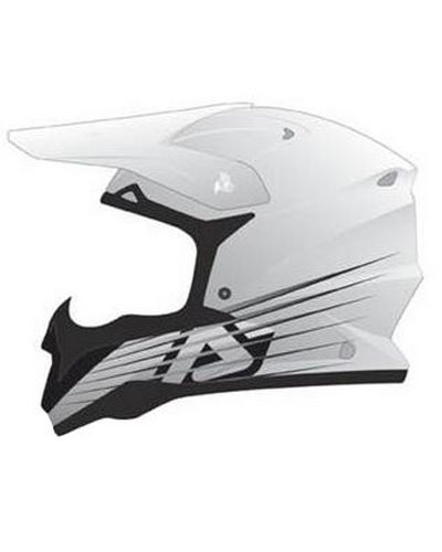 Casque Moto Cross ACERBIS Impact full white white