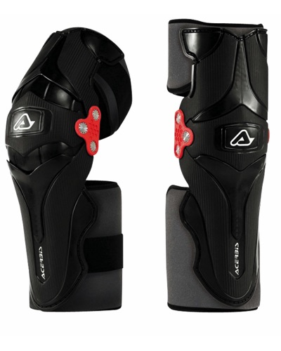 Protection Genoux Moto Acerbis Orthèse X-strong Noir - Livraison Offerte 