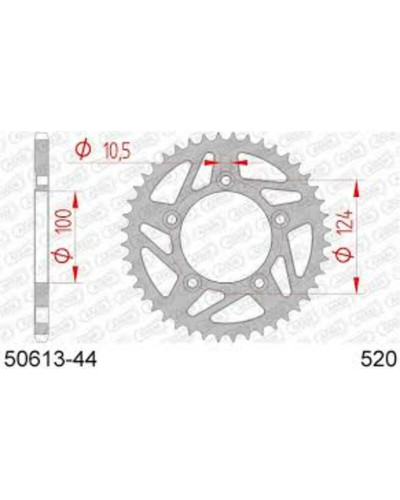 Couronne Moto AFAM Couronne AFAM acier standard 50613 - 520