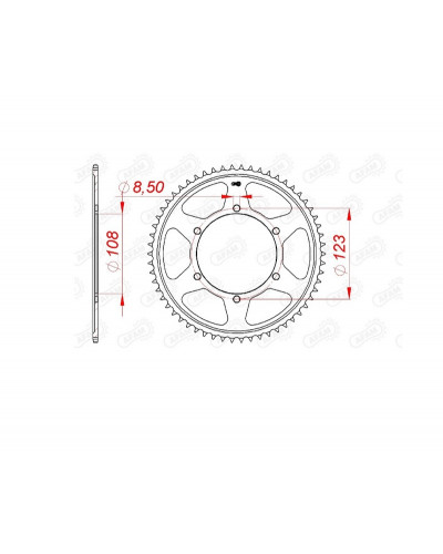 Couronne Moto AFAM Couronne AFAM acier standard 92220 - 428