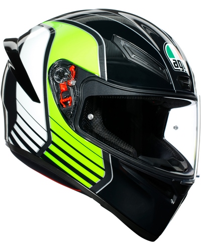 Casque Intégral Moto AGV K-1 Track 46 noir-jaune