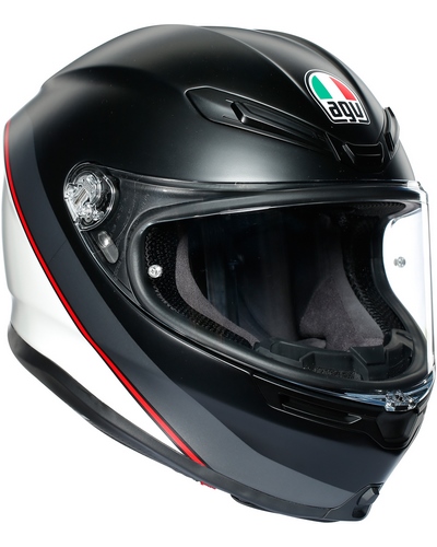 Casque Intégral Moto AGV K6 Minimal Pure noir mat