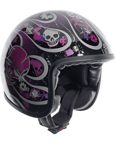 Casque Jet Moto AGV RP60 Skully rose