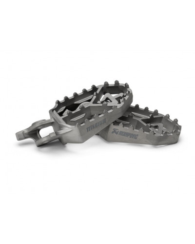 Repose Pieds Moto AKRAPOVIC FOOTPEGS TITANIUM HONDA AFRICA Repose Pieds Moto AKRAPOVIC FOOTPEGS TITANIUM HONDA AFRICA