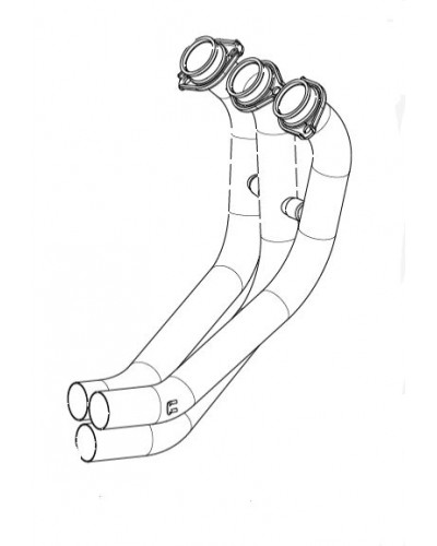 Echappement diversv AKRAPOVIC HEADER SS MT-09