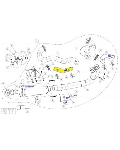 Echappement diversv AKRAPOVIC HEAT SHIELD CF Echappement diversv AKRAPOVIC HEAT SHIELD CF