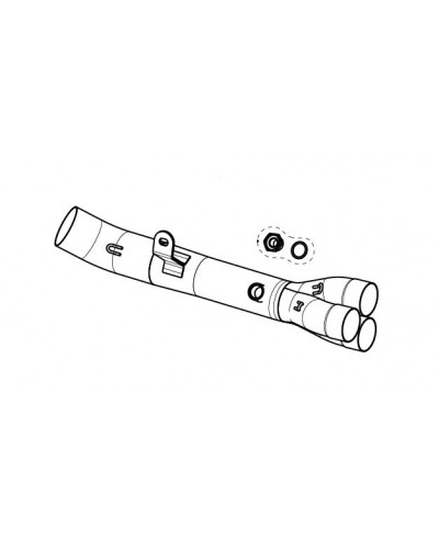 Echappement diversv AKRAPOVIC LINK PIPE SS YAMAHA R9 Echappement diversv AKRAPOVIC LINK PIPE SS YAMAHA R9