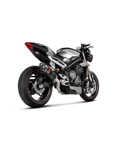 Silencieux Échappement Moto AKRAPOVIC MUFFLER CF STREET TRIPLE