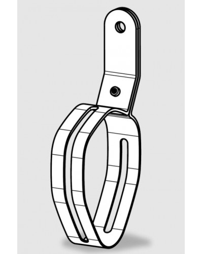 Echappement diversv AKRAPOVIC MUFFLER CLAMP CF