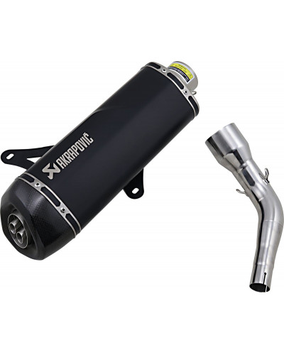 Silencieux Échappement Moto AKRAPOVIC MUFFLER SS BLK GTS300 Silencieux Échappement Moto AKRAPOVIC MUFFLER SS BLK GTS300