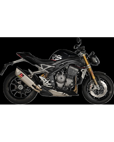 Silencieux Échappement Moto AKRAPOVIC MUFFLER TI SPD TRIPLE